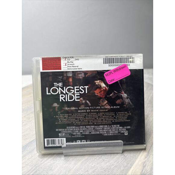Mark Isham – The Longest Ride (CD Soundtrack, 2015) Score Nicholas Sparks Film E - Picture 2 of 5